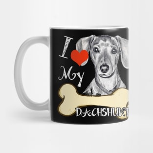 Dachshund T-Shirt - I Love My Dachshund Mug